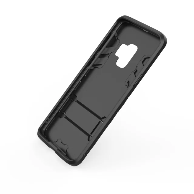 With stand Hybrid case For Samsung Galaxy S9 S9Plus Hard Silicone + PC Armor protective back cover for samsung s9 plus shell |