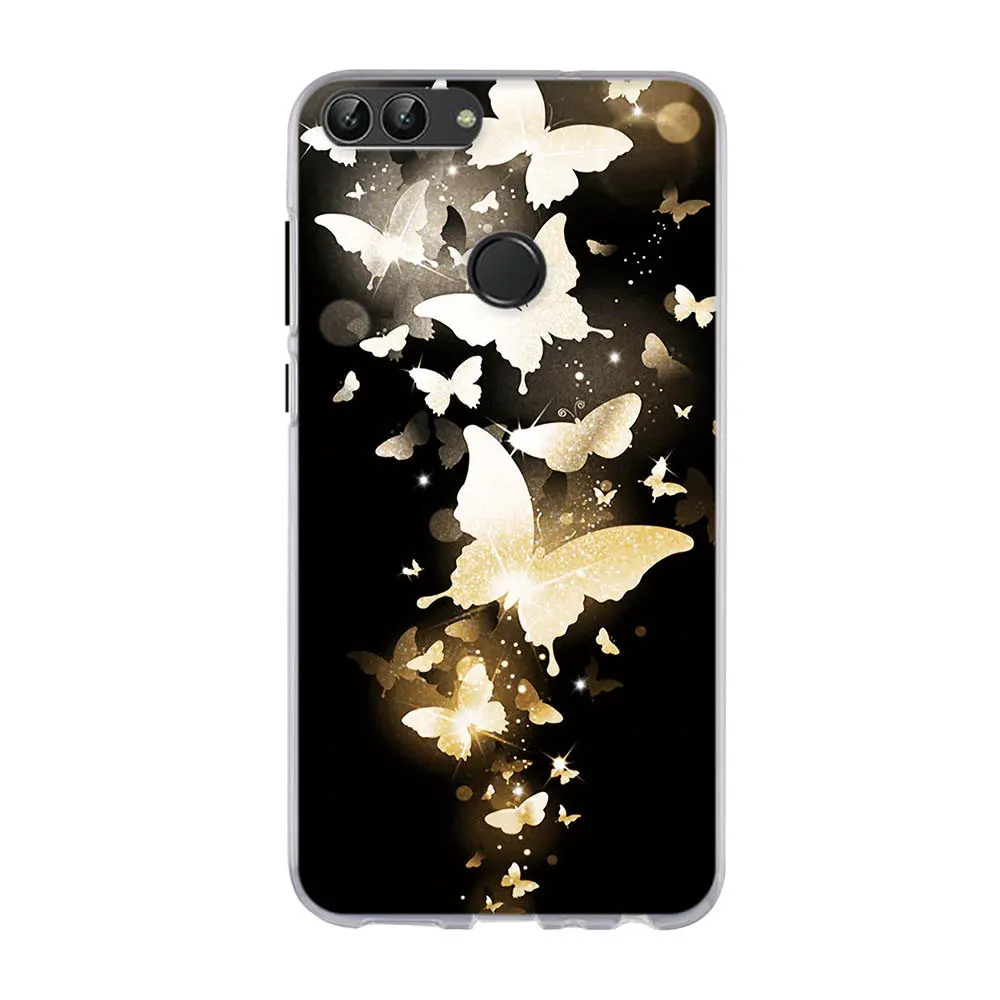 Case For Huawei P smart Enjoy 7S Silicone Phone Cover 7s Print Painted Back Shells Bags | Мобильные телефоны и аксессуары