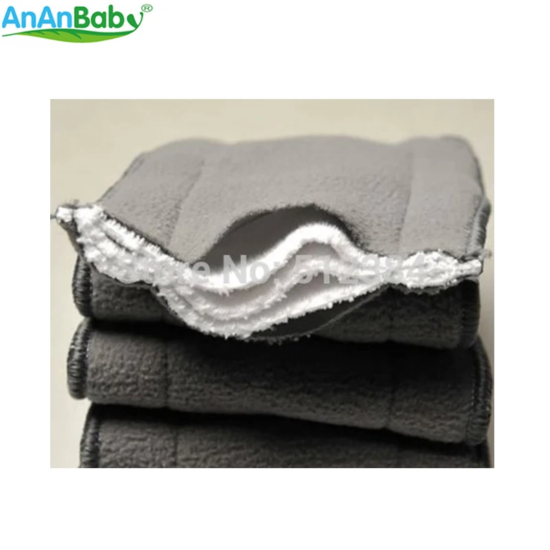 Вкладыши для подгузников Ananbaby 5 шт./лот слойные бамбуковые угольные удобные