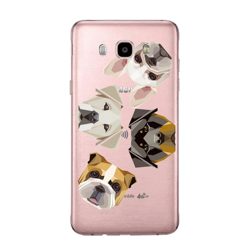 Fox Soft Clear TPU Phone Case For Samsung J3 J5 J7 S6 S7 S8 note8 A3 A5 C7 J2prime Dog Panda Cat Printed Bag Cover Free Shipping | Мобильные