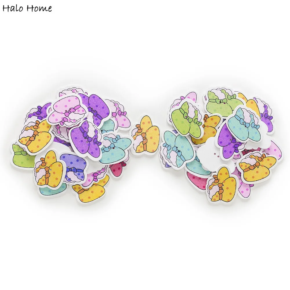 30 шт 2 джинсы с дырками для малышей обувь шитья деревянные пуговицы Скрапбукинг