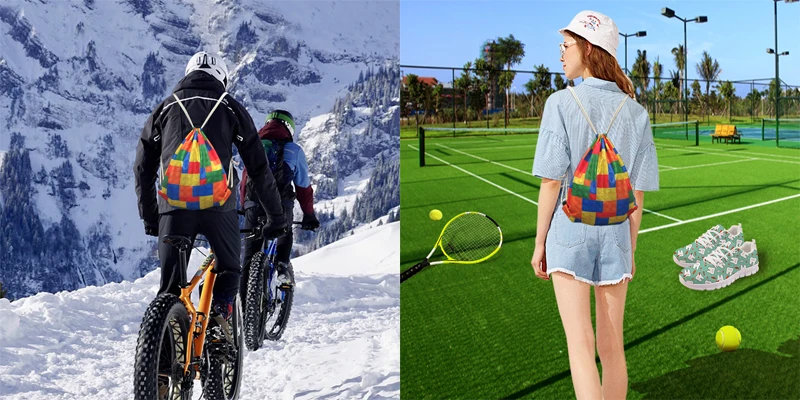 Jackhereook Зеленый конопли листья шаблон женщины мужчины Drawstring сумки повседневные уличные большие рюкзаки для хранения студентов мешок сумки