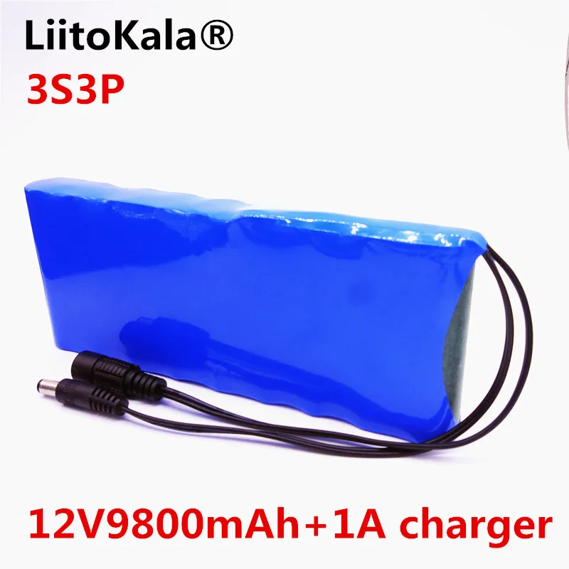 HK liitokala 12 V 9800 mAh 18650 DC 12 V 12,6 V супер перезаряжаемый пакет ЕС/США штекер Адаптер для видео системы наблюдений батарея портативная