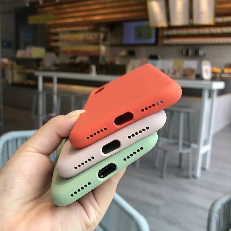 Оригинальный официальный Стиль силиконовый чехол на айфон 7 xs MAX XR X случаях