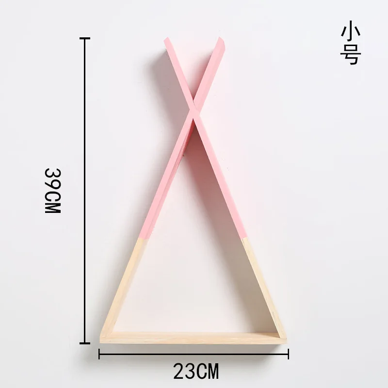 small pink X подвесной держатель доска книга Рождественский подарок Скандинавская деревянная настенная вешалка украшение для детской фотографии дома ремесло DIY INS - Цвет: small pink