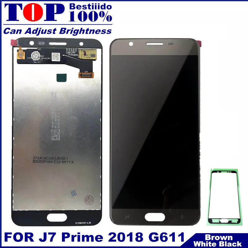 Протестированный рабочий G611 ЖК дисплей для samsung Galaxy J7 Prime 2 2018 G611F сенсорный