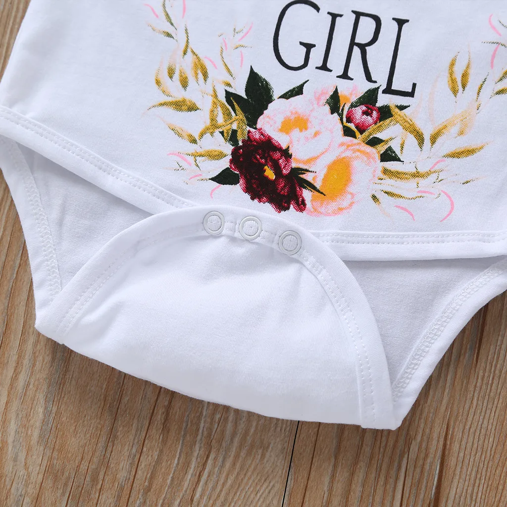 SAGACE 2019 Новое поступление детская одежда для малышей с буквенным и цветочным