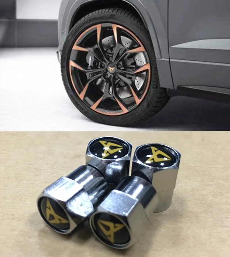 Металлические колпачки клапанов для колес автомобильные аксессуары сиденья Cupra