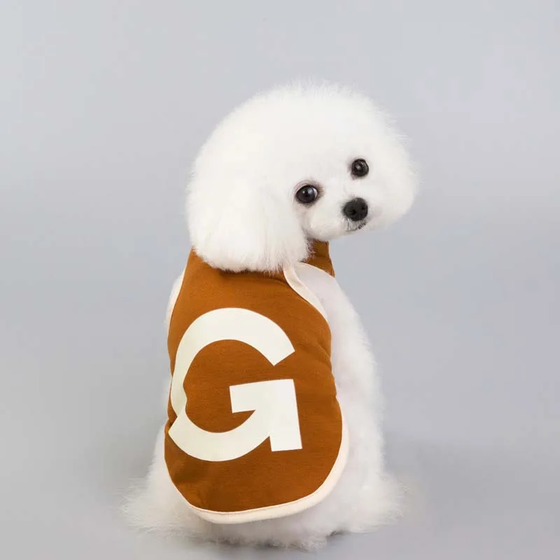Весна лето домашний питомец одежда дышащий жилет для собак удобная футболка с