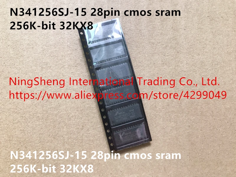 Оригинальные новые аксессуары для электропитания 100% N341256SJ-15 28pin cmos sram 256K-bit 32KX8 |