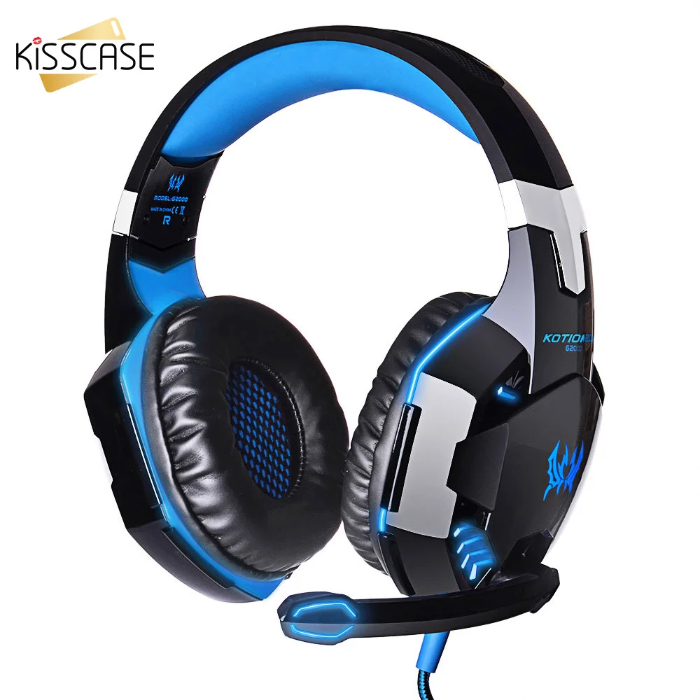 KISSCASE игровая гарнитура наушники Складные Bluetooth стерео с микрофоном для игры