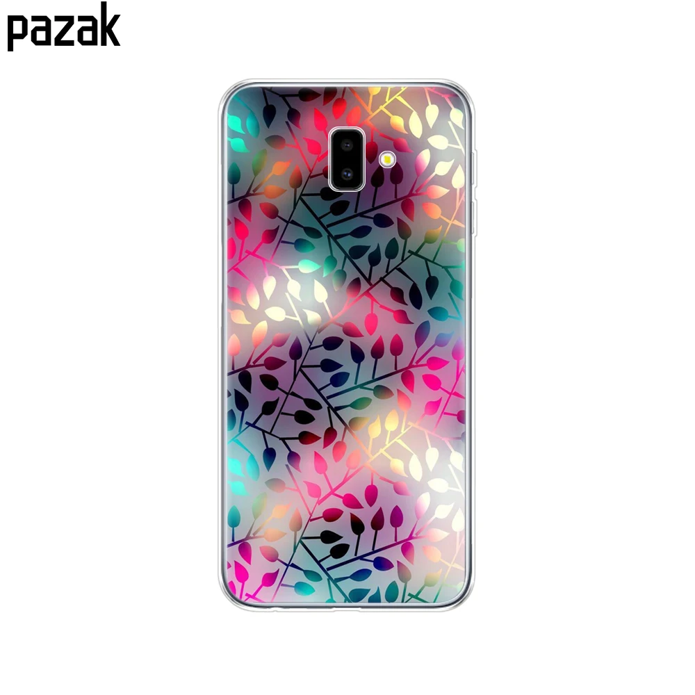 52380 Для samsung J6 J6+ чехол coque мягкий чехол из термополиуретана и силикона для samsung Galaxy J6Plus J 6 Plus J610 J610F Capas противоударный - Цвет: 52380