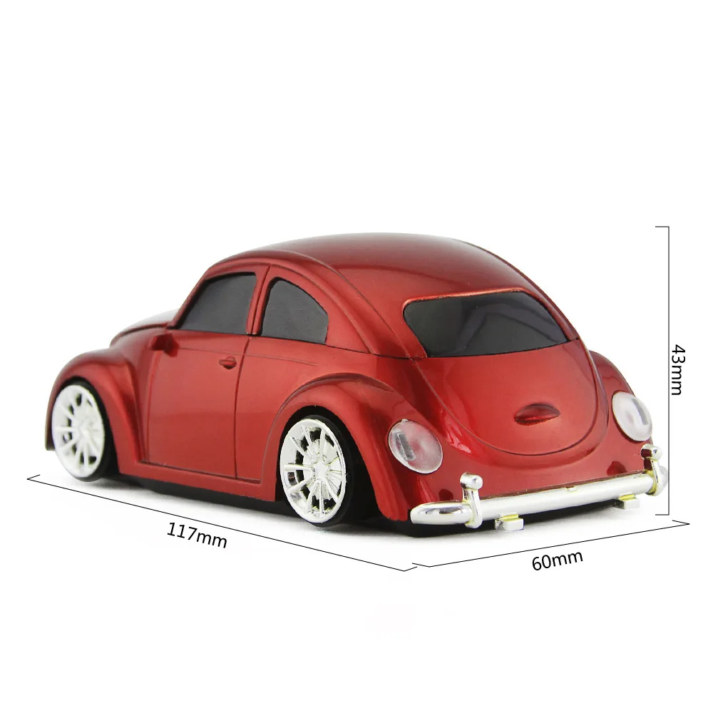 Креативная Автомобильная беспроводная компьютерная мышь Beetle для настольного