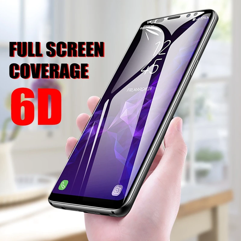 A6 A8 плюс 2018 Стекло для samsung Galaxy S9 S8 Plus Note 8 Экран протектор S7 S6 край A5 2017 закаленное 6D