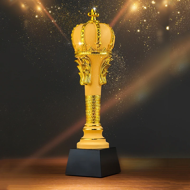 RTCS0046 новая корона на заказ Honour Glory компания Чемпион подарок Смола трофейный металлический Кубок награда сувенир домашнее украшение