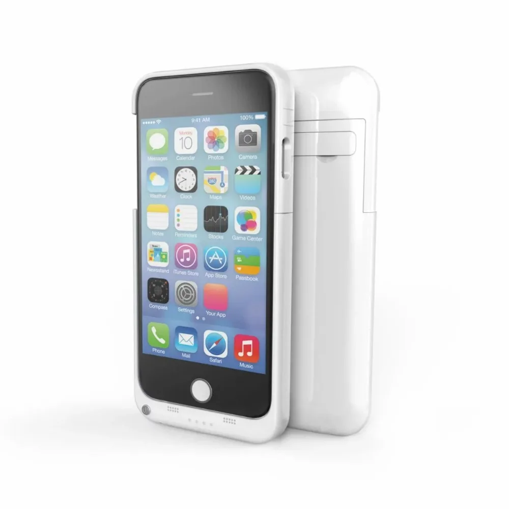 Горячая Распродажа 4000 мАч чехол для зарядного устройства для iphone 6 6s 7 plus запасная батарея Внешний аккумулятор кронштейн чехол s Подставка