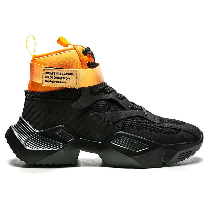 R25-Orange SUROM/кожаные кроссовки; Мужская обувь; Повседневная белая Удобная дышащая обувь на шнуровке для улицы; модная спортивная обувь для мужчин - Цвет: R25-Orange