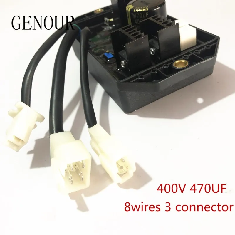 Высокое качество 10KW Лихуа AVR однофазный 8 проводов автоматический регулятор напряжения генератора AVR TT91-7 400V 470 мкФ