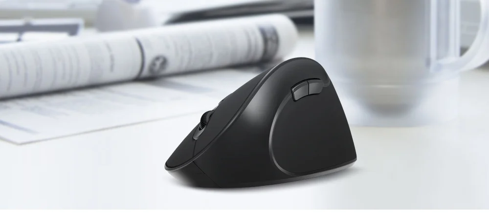 Delux M618SE 2,4G, беспроводная мышь, эргономичная Вертикальная игровая мышь, 6 кнопок, 1600 dpi, оптическая офисная компьютерная мышь для ПК, ноутбука