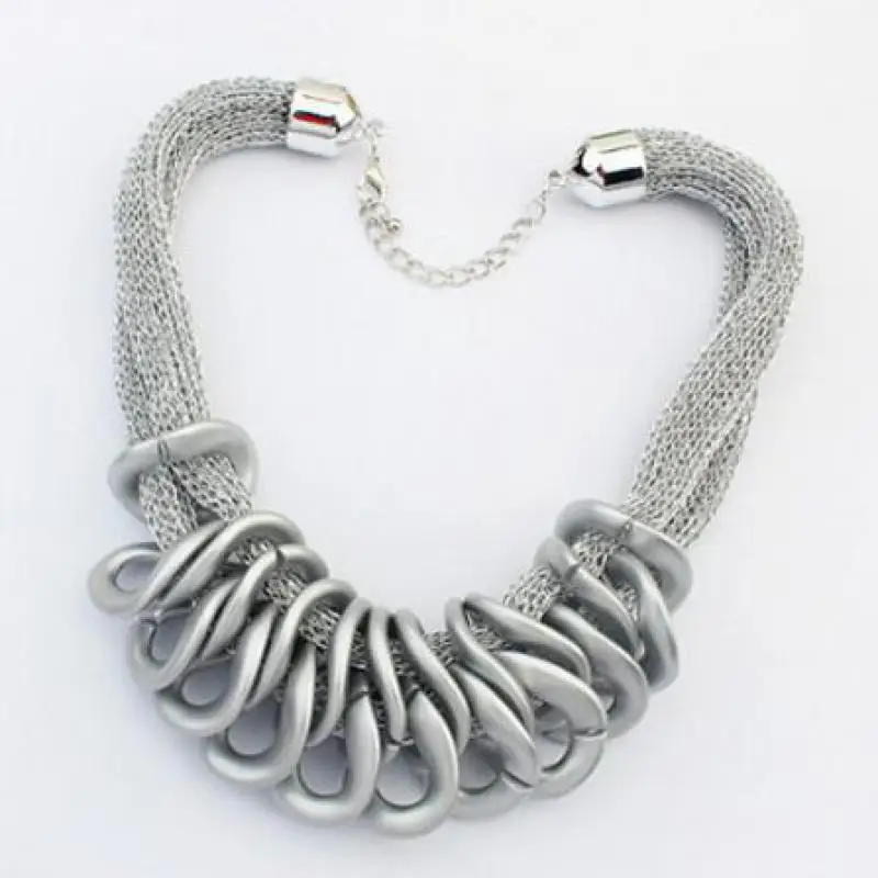 Женское длинное ожерелье изящное ювелирное изделие массивное женский модный