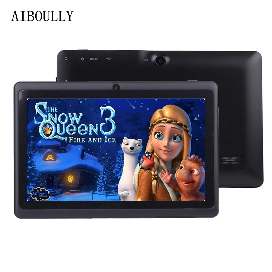 

AIBOULLY Original WiFi Tablet 7 inch Android 6.0 Quad Core 1GB Ram Dual Camera 3000 mAh OTG Microphone 2018 Brand New 8 9.7 10''