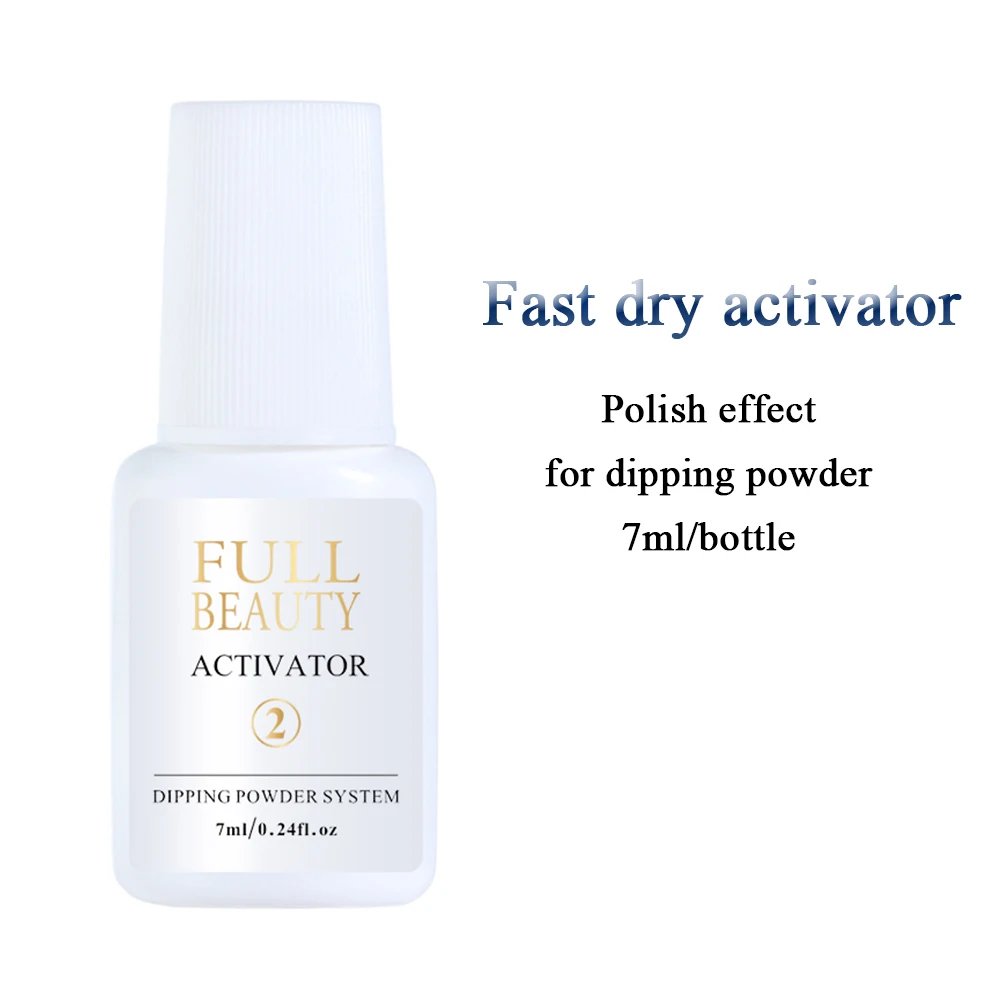 Activator 10 г блеск для ногтей пигментный порошок Сверхтонкий кристалл акриловый холо-порошок Серебряная Полировка для маникюра украшения LADP23-44 - Цвет: Activator