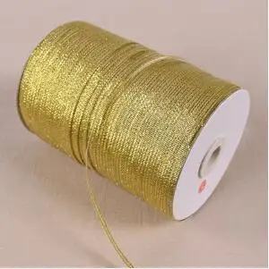 3mm Gold 25 ярдов 22 метра 3 мм ширина материал блестящая органза ленты для праздничных вечерние декоративные подарки DIY упаковка ткань лента - Цвет: 3mm Gold