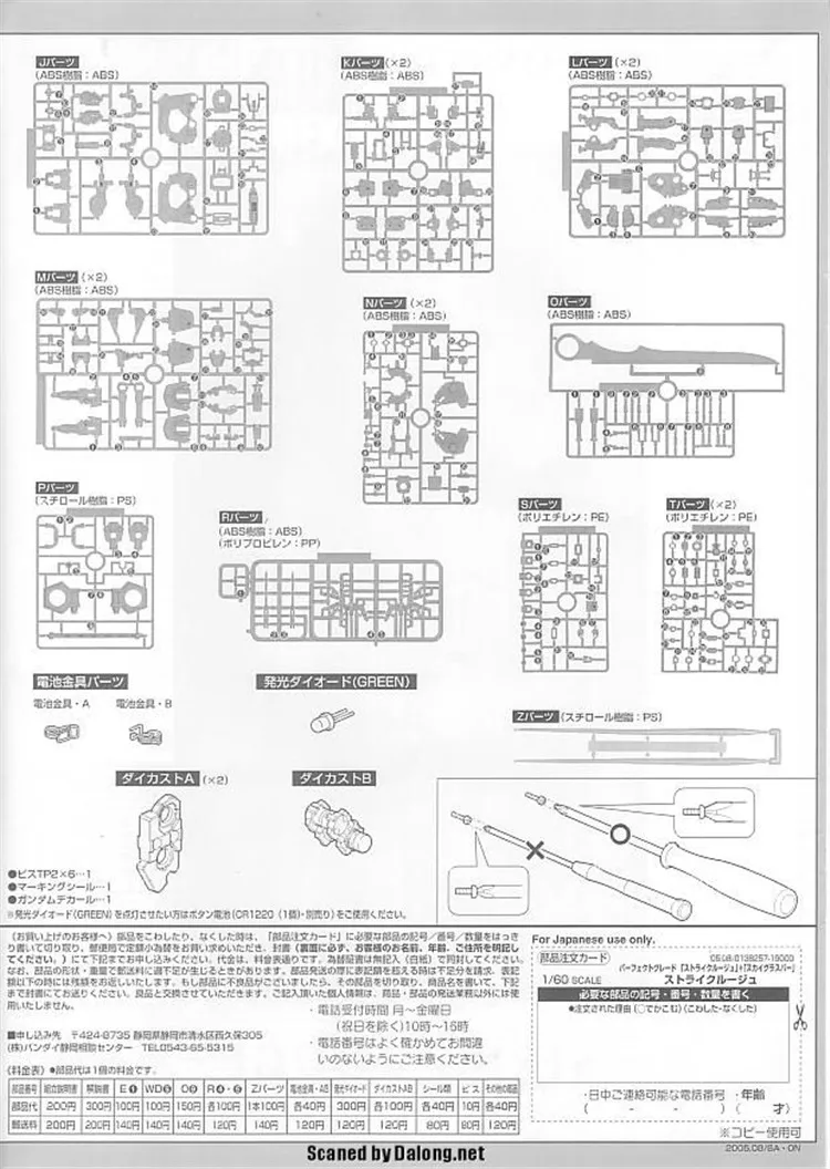 Гандам 1/60 идеальный класс STRIKE ROUGE+ SKYGRASPER мобильный костюм собрать модели наборы фигурки аниме подарок