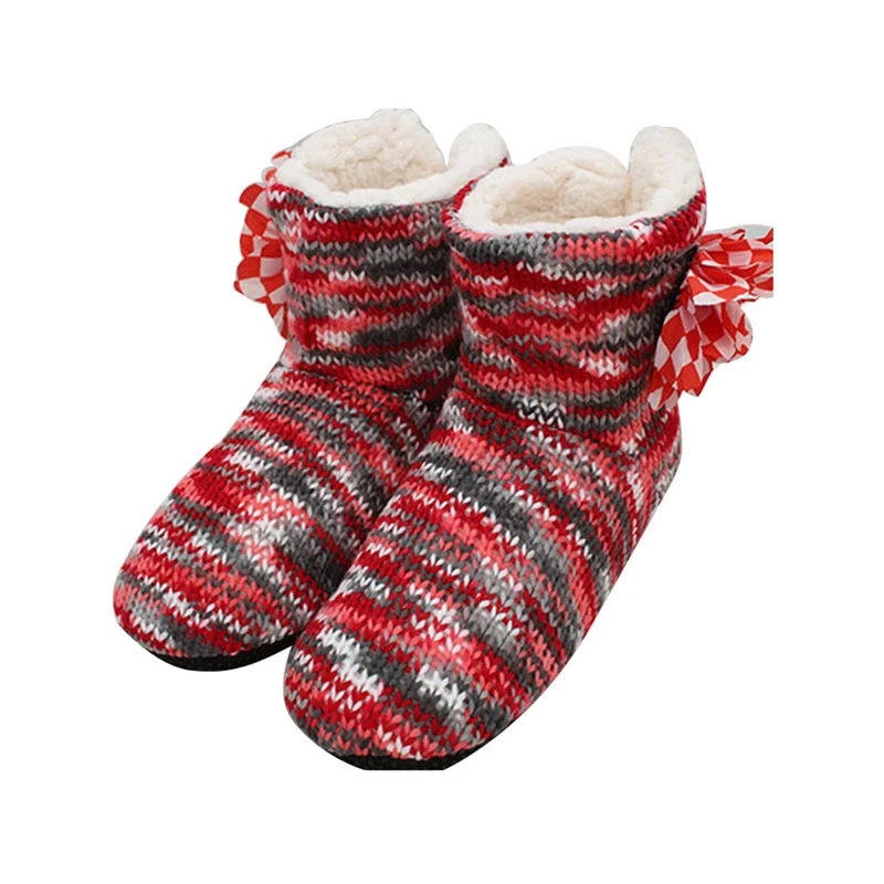 Домашние тапочки зимние женские теплые домашние плюшевые носки обувь