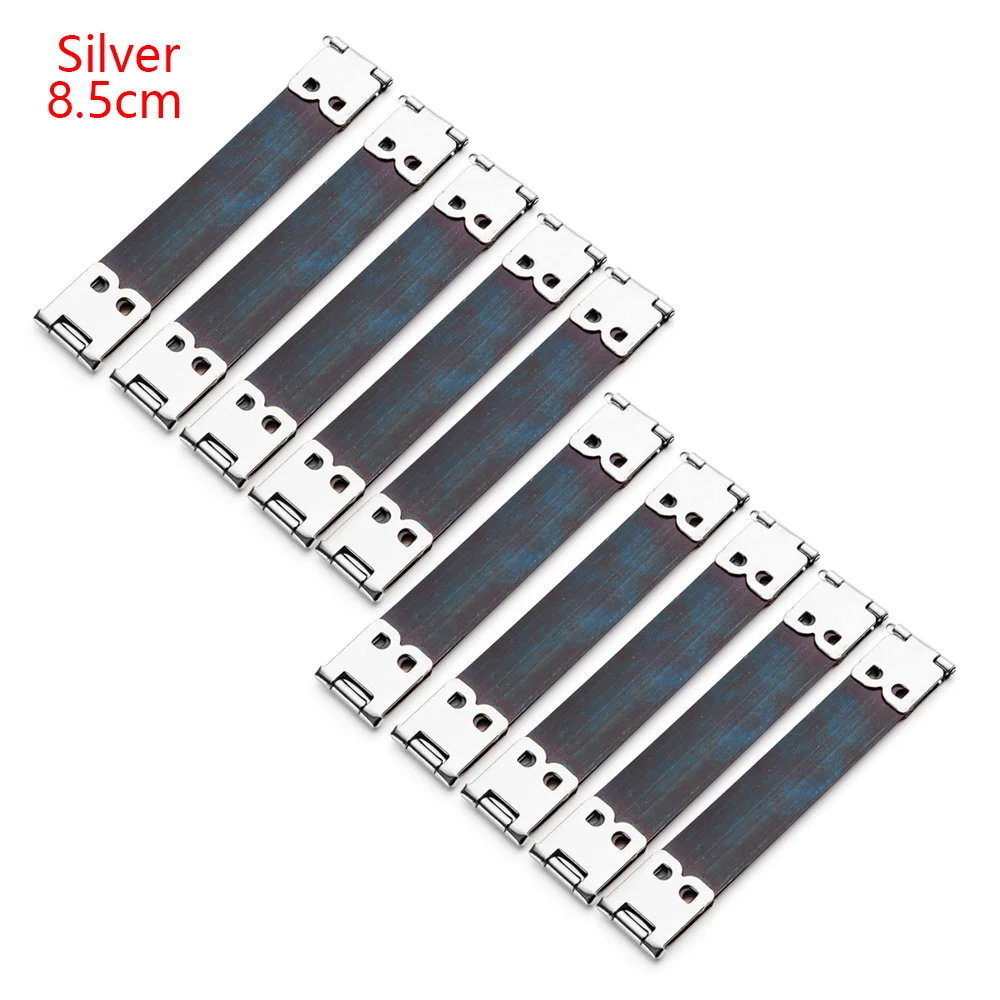 8.5cm-silver 10 шт./лот металлический внутренний гибкий каркас кошелек рама лот с механизмом поцелуем-застежкой Скрытая оснастки DIY аксессуары для сумок 8/10/12 см Швейные принадлежности - Цвет: 8.5cm-silver