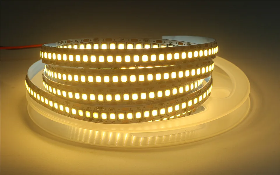 5 м Светодиодная лента-светильник 2835 SMD 240 светодиодный s/m 234 светодиодный s/M 24 в 12 В водонепроницаемый IP30 IP65 Гибкая теплая белая RGB Гибкая полоса Tamp