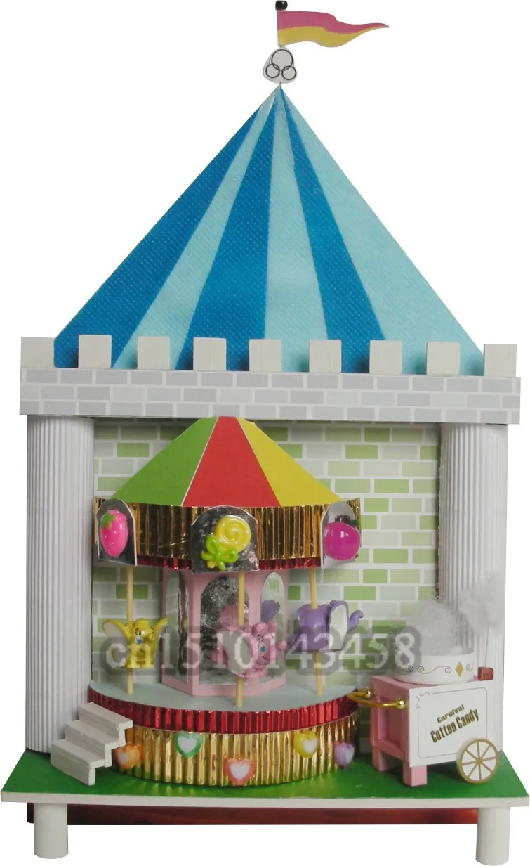 238series wooden house puzzle model DIY construction toys present or gift | Игрушки и хобби