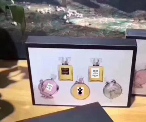 Рождественский подарок 5 шт косметический набор Коллекция матовая помада Черная