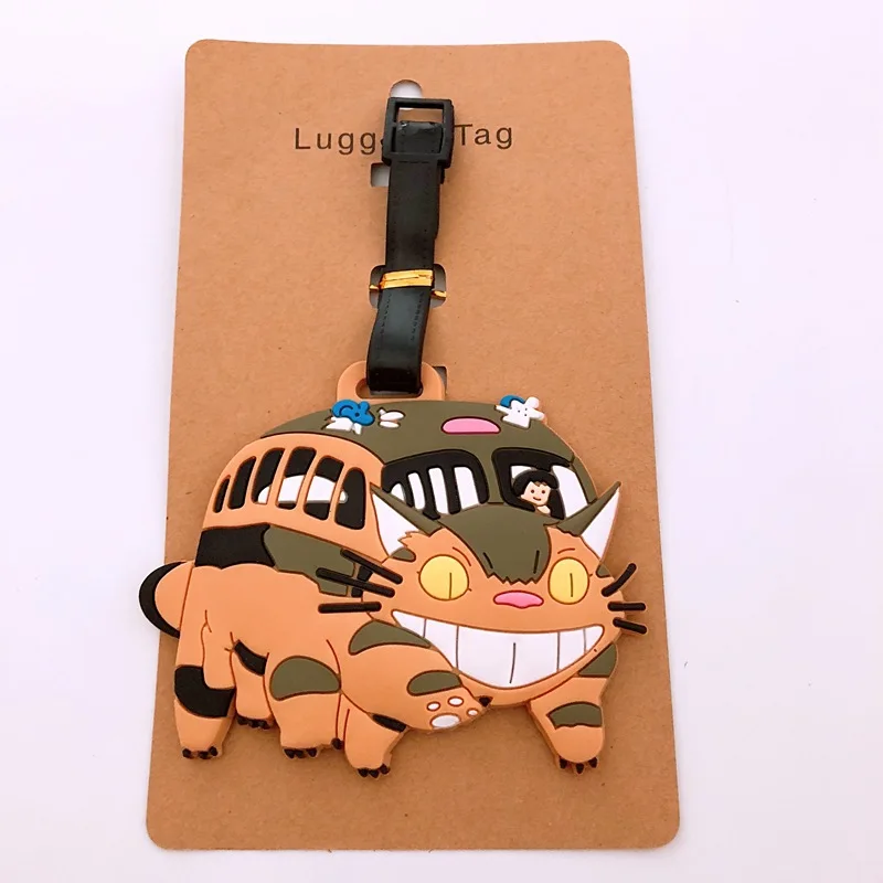 IVYYE 1 шт. Totoro Noface человек Аниме багажная бирка Аксессуары Чемодан ID портативный держатель тегов багажные этикетки для путешествий Новинка