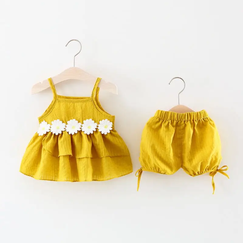 Фото Комплект одежды для маленьких девочек от 9 месяцев до 2 лет летняя хлопковая