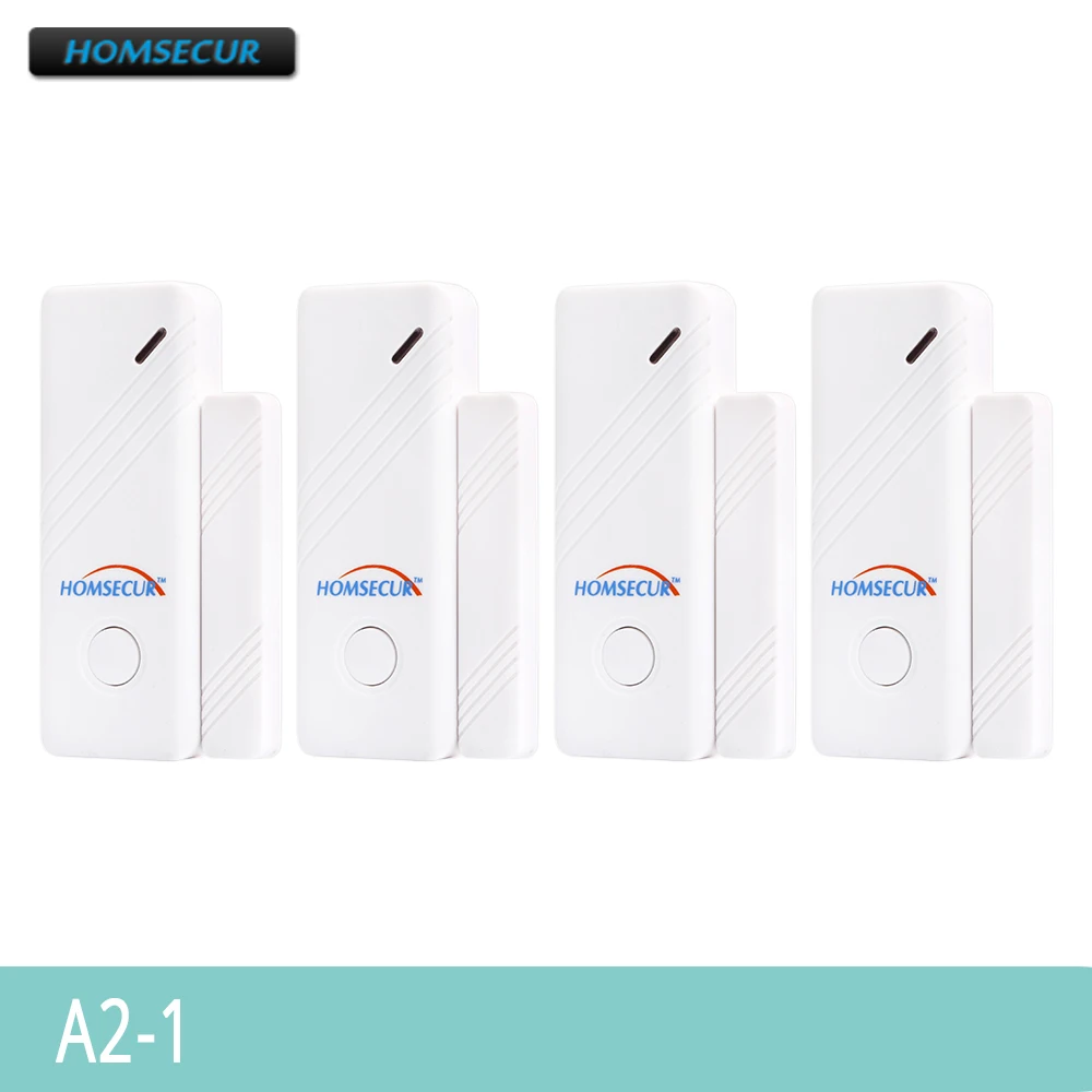 HOMSECUR 433MHz 4PCS A2 1 беспроводные датчики двери/окна для системы сигнализации HOMSECUR|sensor