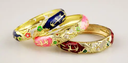 Оптовая продажа 6 шт КИТАЙСКИЙ ручной работы перегородчатая эмаль манжеты полые