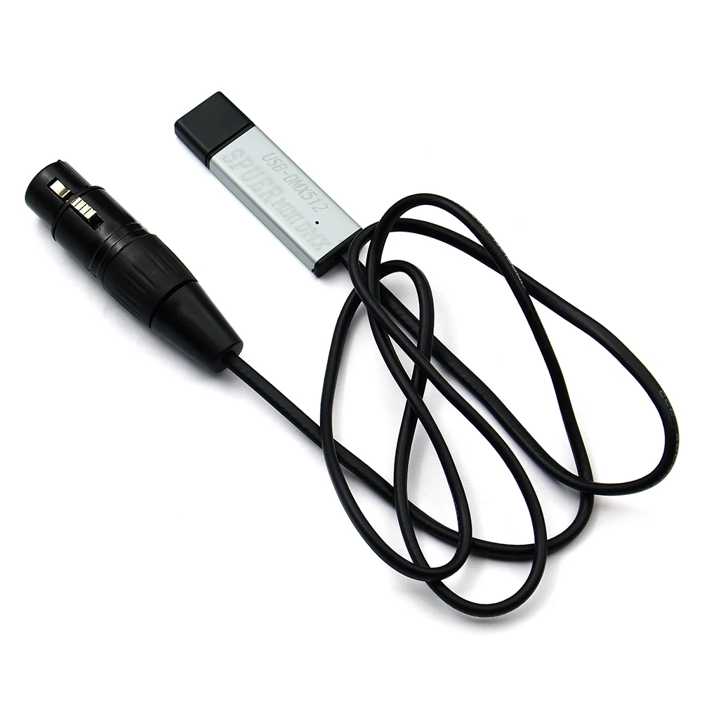 Адаптер интерфейса USB к DMX светодиодный DMX512 студийный компьютер ПК контроллер