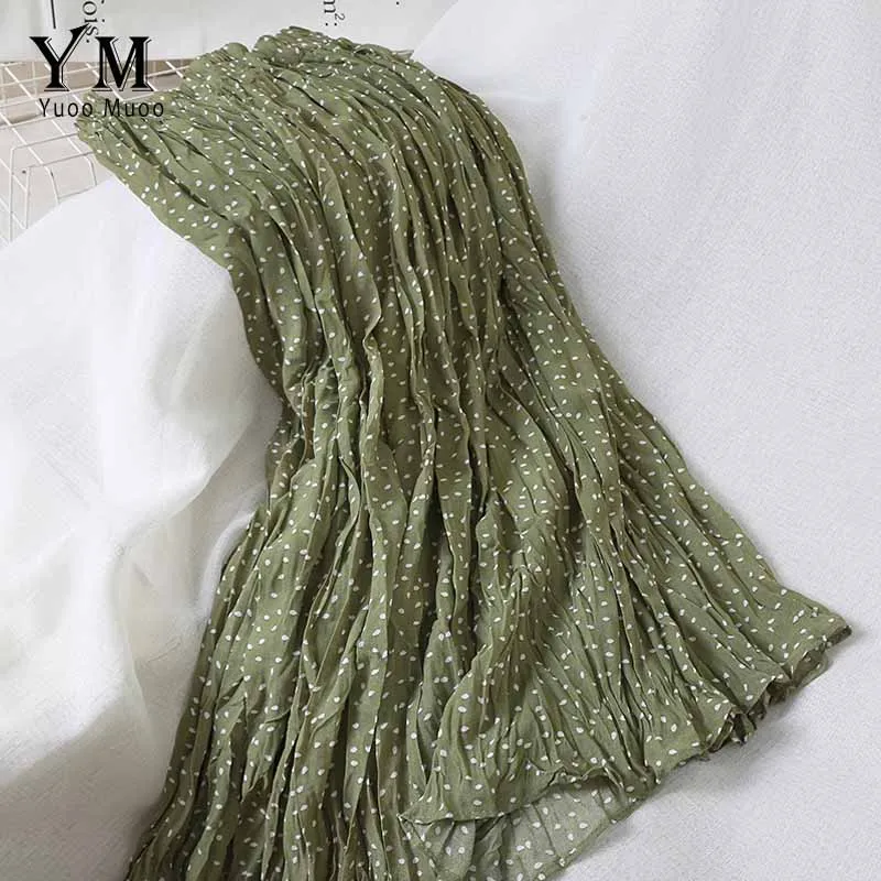Style4Green YuooMuoo популярная красная плиссированная юбка с цветочным рисунком женская элегантная миди-юбка с высокой талией летняя трапециевидная Праздничная юбка в стиле бохо Женская юбка - Цвет: Style4Green