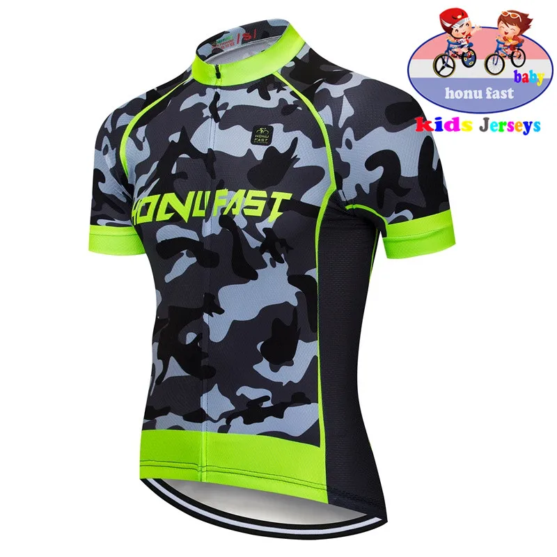 jersey only Nvvtrek/ г. летняя камуфляжная детская велосипедная футболка с короткими рукавами, детский велосипед, MTB одежда, одежда для велоспорта - Цвет: jersey only