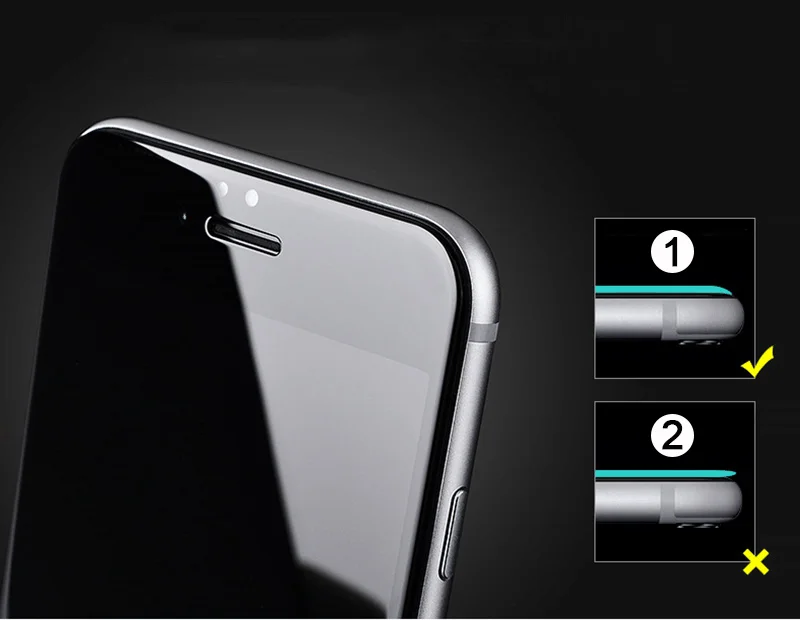 3D круглый изогнутый край закаленное стекло для iPhone 6 6S 7 Plus полное покрытие Защитная Премиум Экран протектор фильм безопасности Чехол