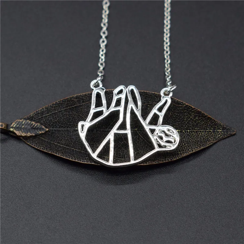 Elfin оригами ленивые ожерелья золотой цвет серебряный ювелирные изделия