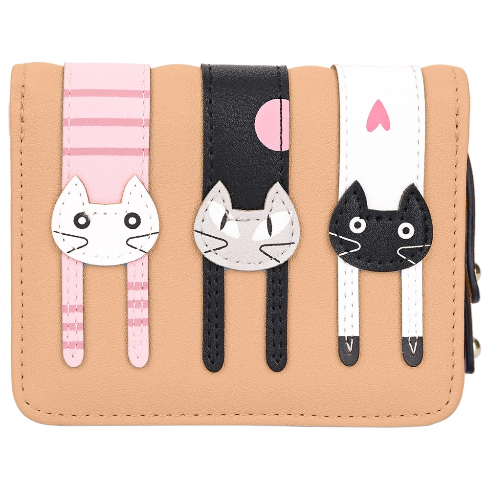 2017 Дизайн Кредитной Карты Кошелек Монета Держатель Женщин Бумажник На Молнии Kawaii