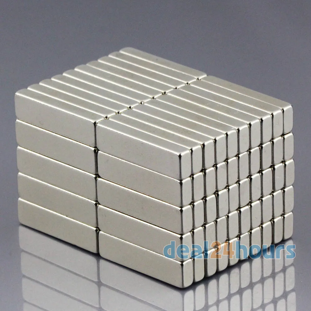 OMO Magnetics 50 шт. супер сильный блок прямоугольные магниты 20x5x3 мм Cuboid Редкоземельные