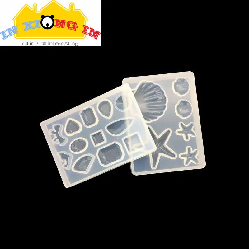 Seashell Silicone Mold Resin Gem Crystal DIY Tool Epoxy Starfish Molds Jewelry Pendant Charms Making Decoration Stuff | Дом и сад