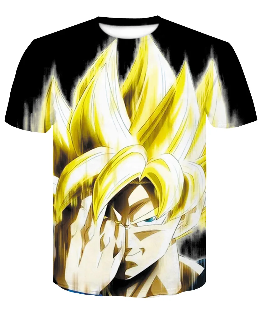 Dragon Ball Футболка супер сайян Z Dbz сына футболка Goku Японии Вегета аниме Для