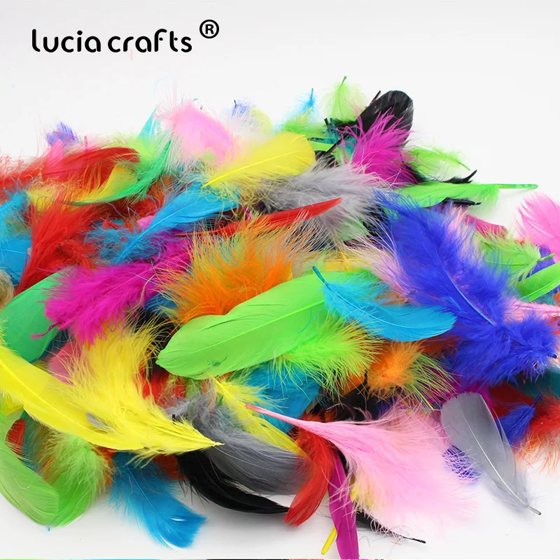 Lucia crafts 48 шт./лот 4-16 см серьги ювелирные аксессуары натуральный фазан перо значение пакет для искусства и ремесла H0511