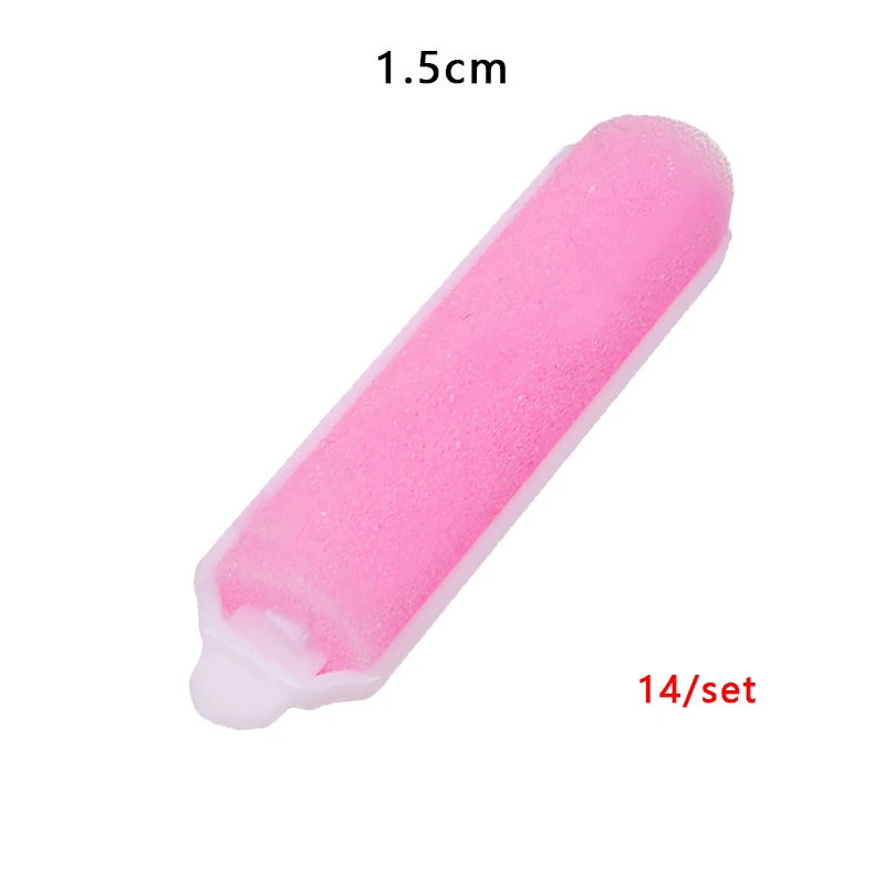 1.5CM New Small/Large Sponge Roller Sleeping Bendy Hair Wavy Curly Professional Styling Foam Soft Pear Curly Hair No Damage Tool - Цвет: 1.5CM