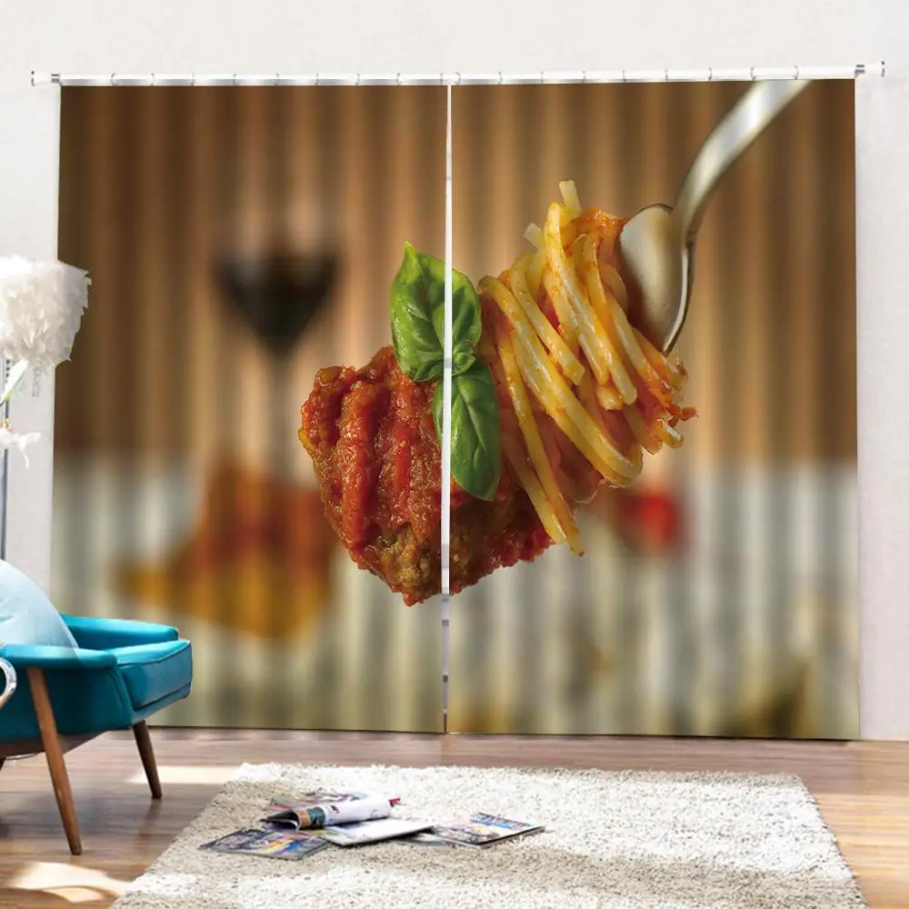 Customized size Luxury Blackout 3D Window Curtains For Living Room kitchen curtains food curtain | Дом и сад