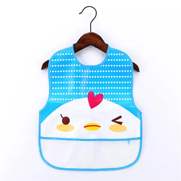 Cute Cartoon Soft Baby Bibs Feeding Apron Smock Waterproof Children Bib Burp Clothes Eat Toddler Baberos Bavoir Clothing - Цвет: Chicken